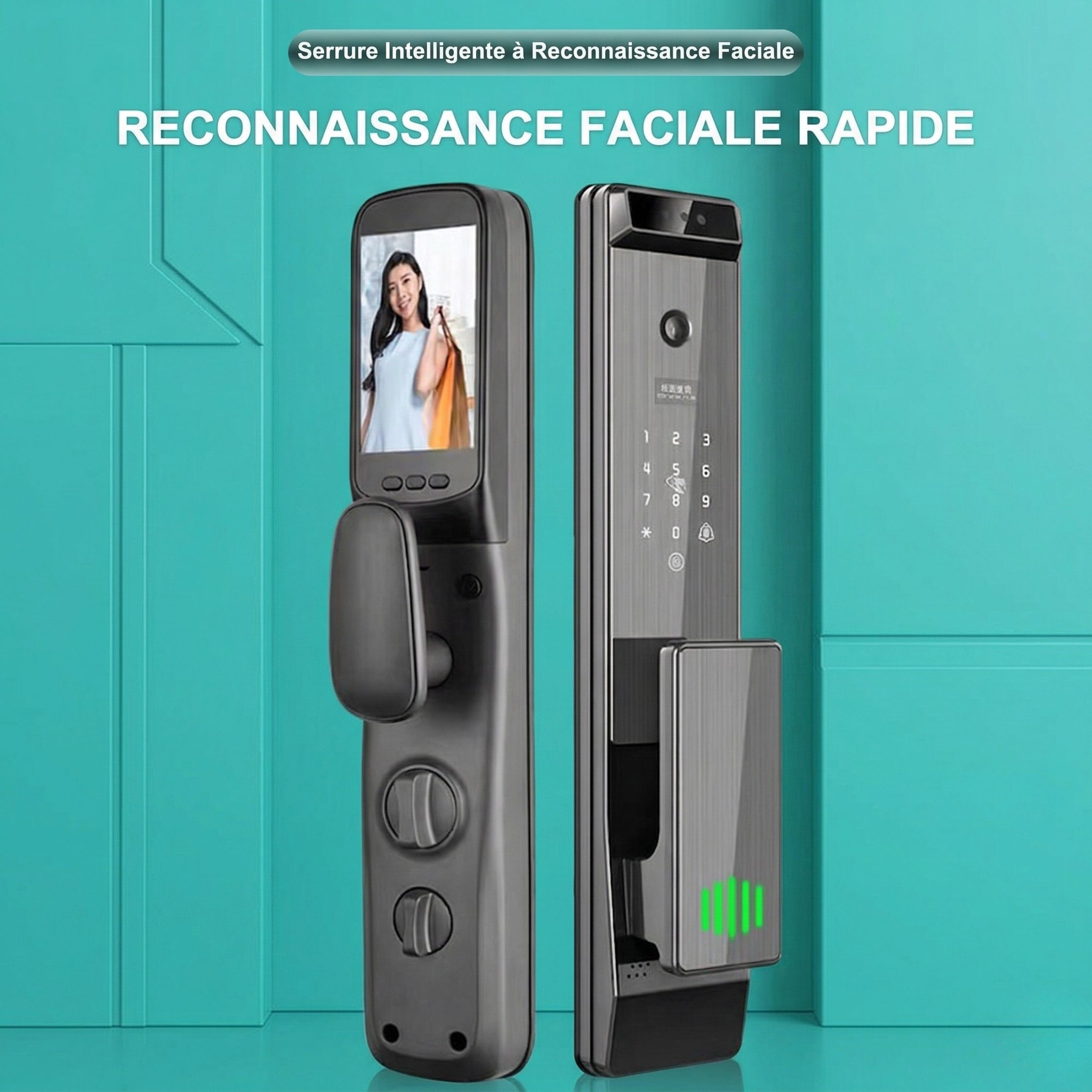 Serrure Intelligente Reconnaissance Faciale - Vingo RapidLock Facial - image 2